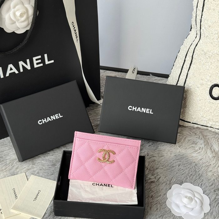 CHANEL カードケース カーフレザー レディース 10×19.5×2.5cm