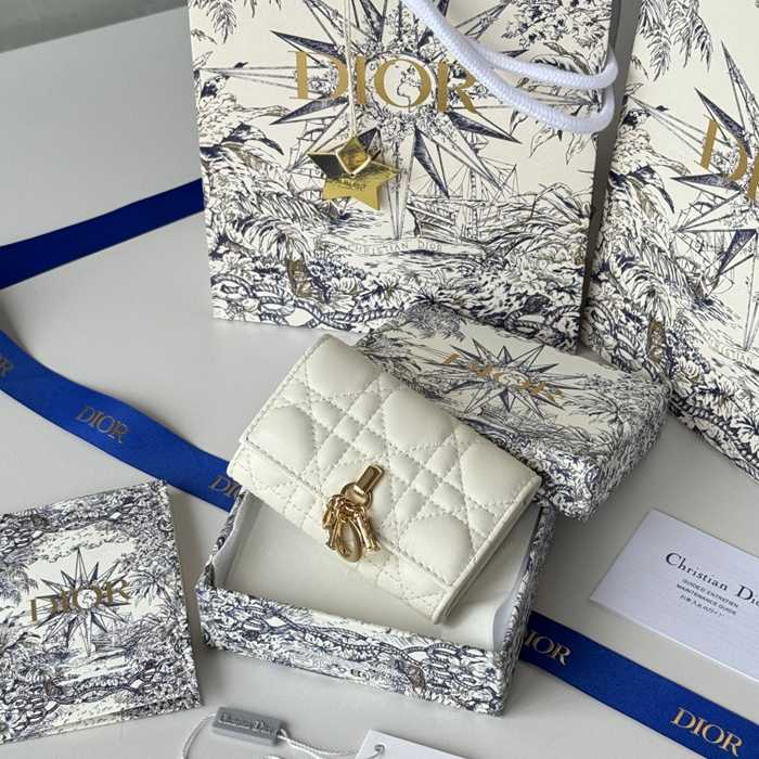 DIOR マイディオール グリシン ウォレット ラムスキン レディース 11×7.5×2.5cm