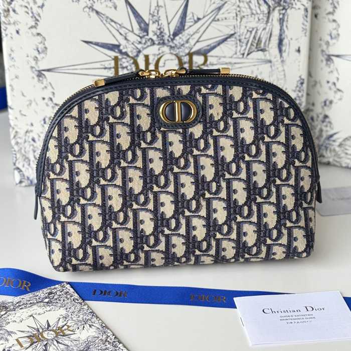 DIOR ポーチ オブリーク メンズ 15.5×24×7cm