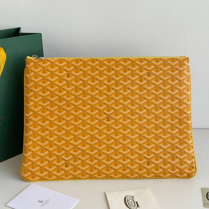 GOYARD MGM クラッチバッグ コットンキャンバス ユニセックス 37×26×1.5cm