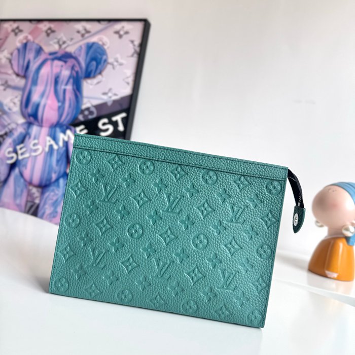 LOUIS VUITTON ポシェット ボヤージュ タイガレザー メンズ 26×20×5cm