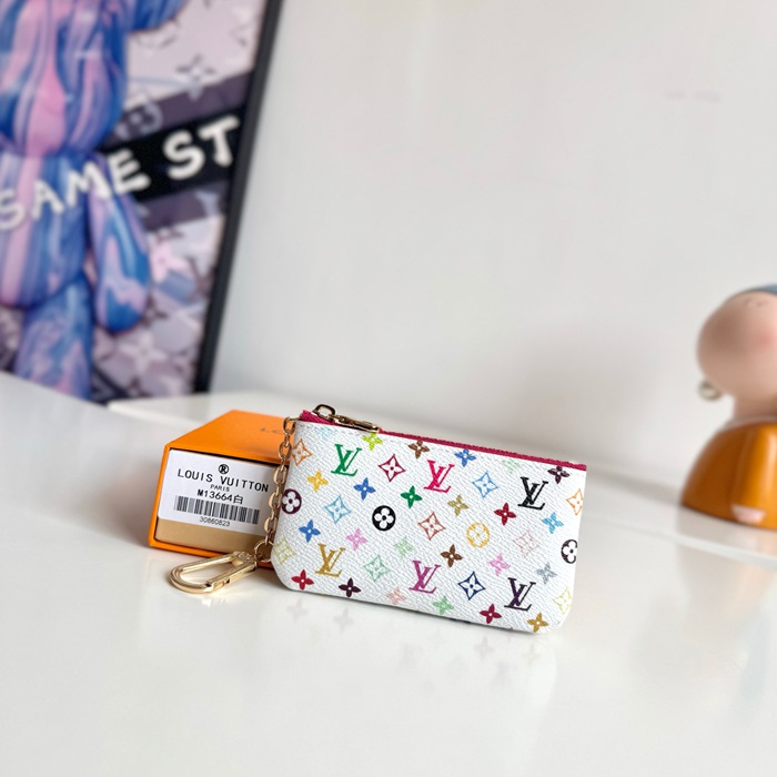 LOUIS VUITTON ポシェット クレ モノグラム マルチカラー レディース 12×7×1.5cm