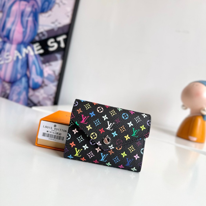 LOUIS VUITTON ヴィクトリーヌ ウォレット モノグラム マルチカラー レディース 12.5×9.5×2.5cm