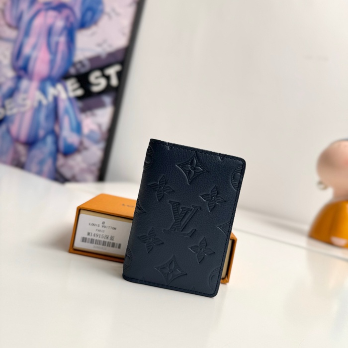 LOUIS VUITTON ポケット オーガナイザー モノグラム シャドウ レザー メンズ 11×7.5cm