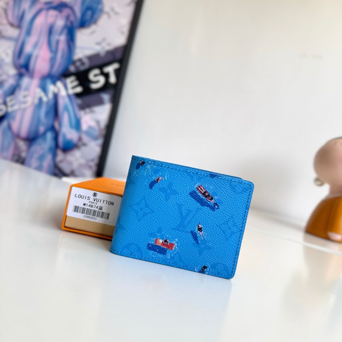 LOUIS VUITTON スレンダー ウォレット カラードモノグラム キャンバス メンズ 11×8.5×2cm