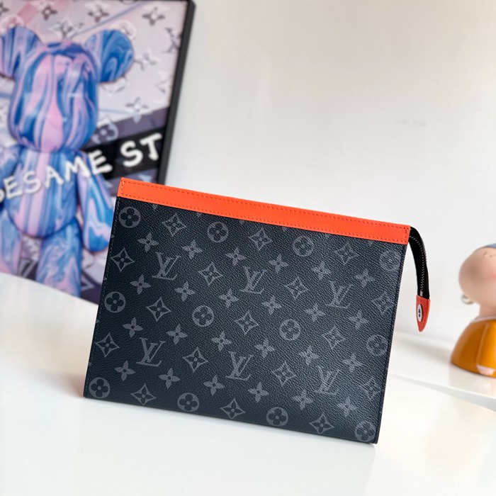 LOUIS VUITTON ポシェット ボヤージュ MM モノグラム エクリプス メンズ 27×21×6cm