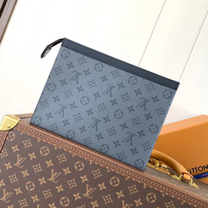 LOUIS VUITTON ポシェット ボヤージュ モノグラム マカサル メンズ 27×21×6cm