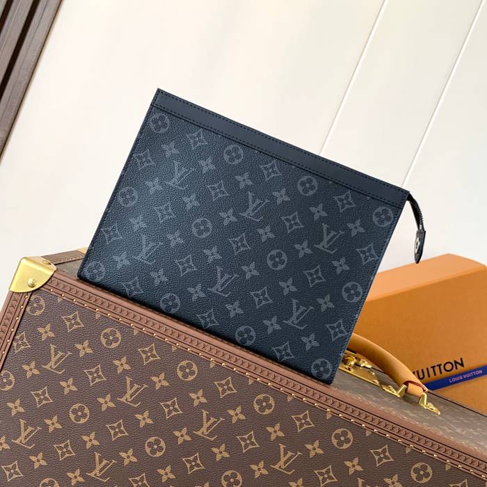LOUIS VUITTON ポシェット ボヤージュ モノグラム マカサル メンズ 27×21×6cm