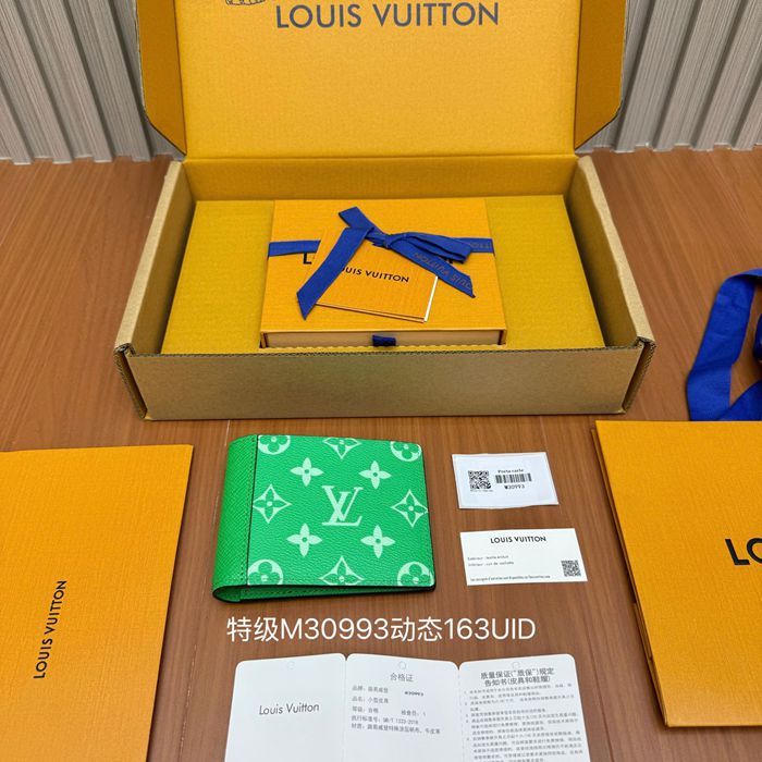 LOUIS VUITTON ミュルティプル ウォレット モノグラム キャンバス メンズ 11.5×9×1.5cm