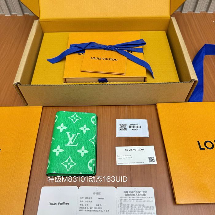 LOUIS VUITTON ポケット オーガナイザー モノグラム キャンバス メンズ 8×11×1cm