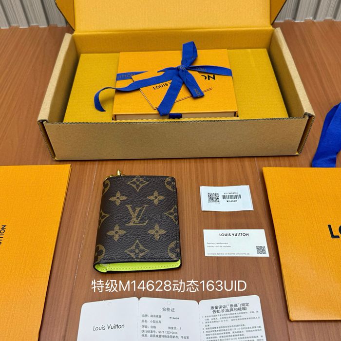 LOUIS VUITTON ポケット ウォレット モノグラム キャンバス メンズ 9×10×2.5cm