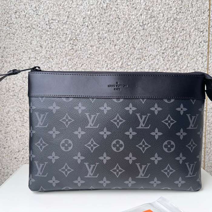 LOUIS VUITTON ポシェット ボヤージュ スープル モノグラム エクリプス メンズ 32×21×8cm
