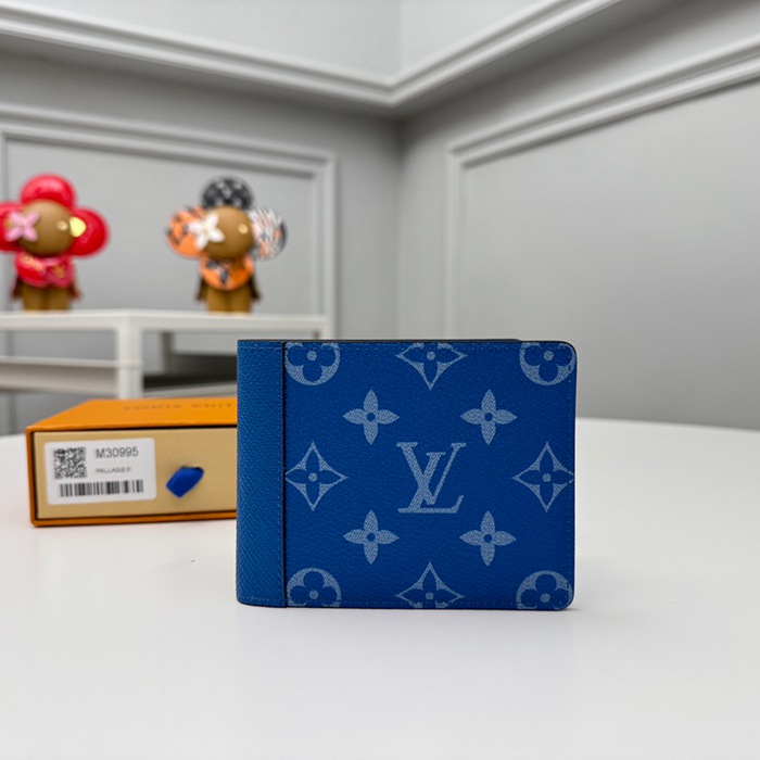 LOUIS VUITTON ミュルティプル ウォレット タイガ×モノグラム メンズ 11.5×9×1.5cm