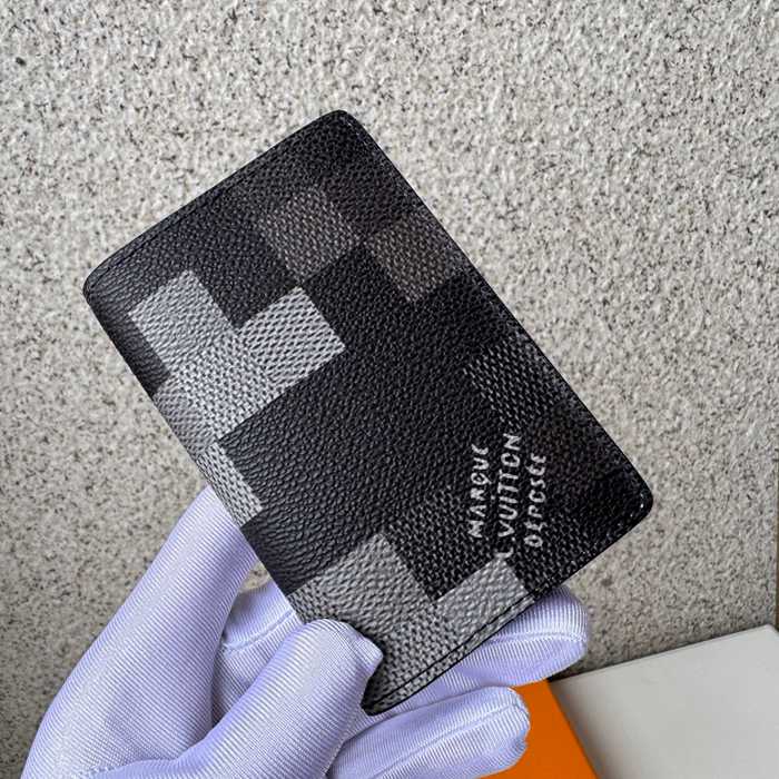 LOUIS VUITTON ポケット オーガナイザー ダモフラージュ メンズ 8×11×1cm