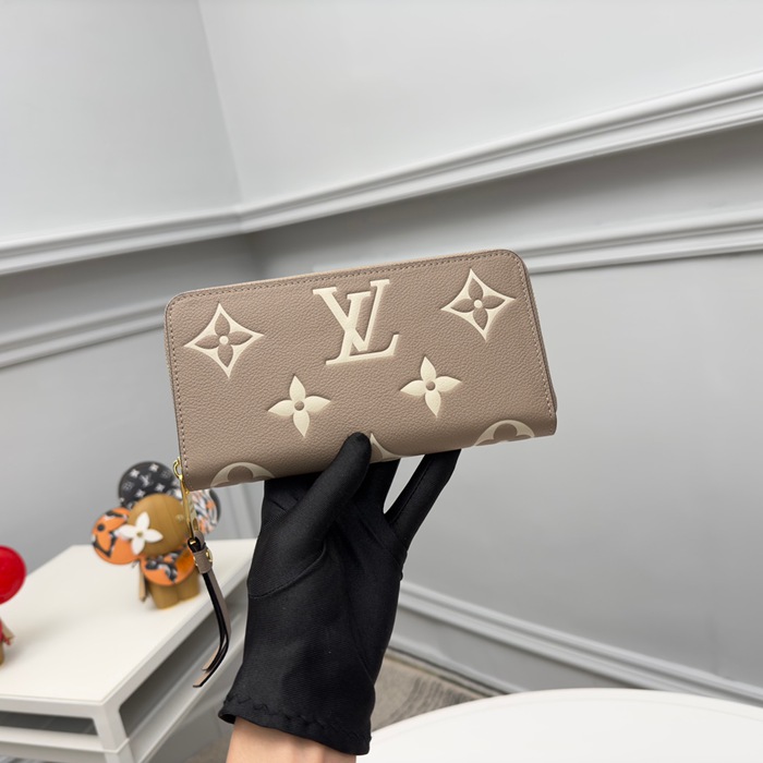 LOUIS VUITTON ジッピー ウォレット モノグラム アンプラント レザー レディース 19.5×10.5×2.5cm