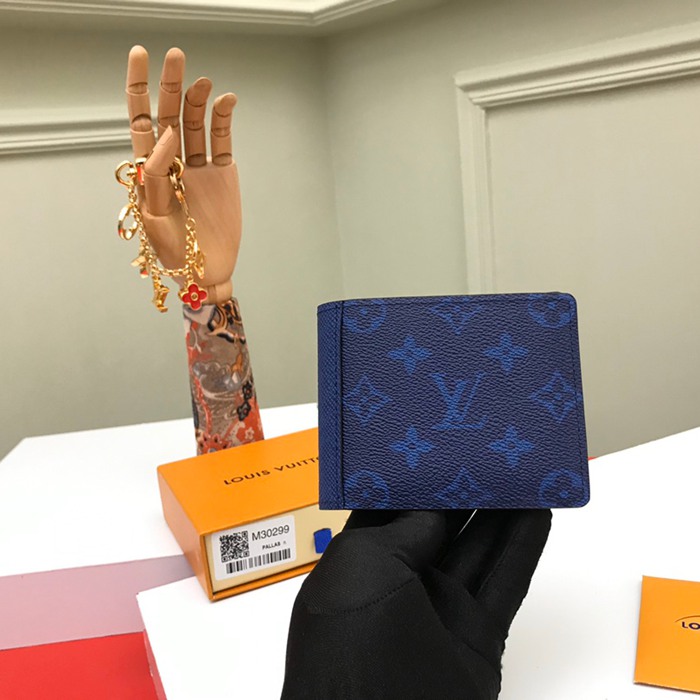 LOUIS VUITTON ミュルティプル ウォレット タイガ×モノグラム メンズ 11.5×9×1.5cm