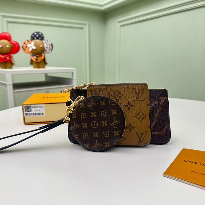 LOUIS VUITTON トリオ ポシェット モノグラム キャンバス レディース 19.5×11.5×3cm
