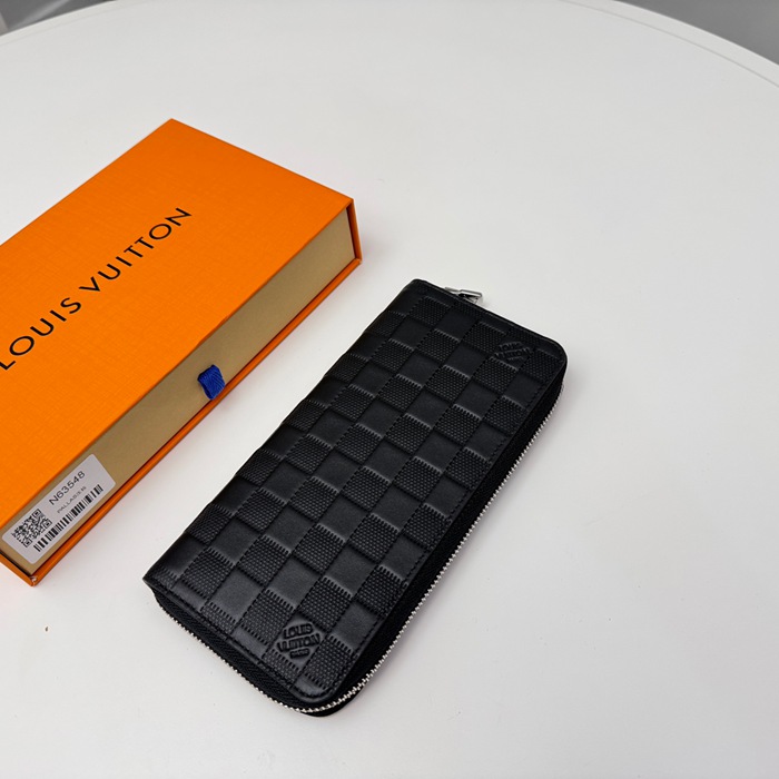 LOUIS VUITTON ジッピー ウォレット カーフレザー メンズ 19×10cm