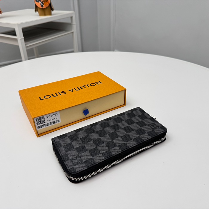 LOUIS VUITTON ジッピー ウォレット ダミエ グラフィット メンズ 19×10cm