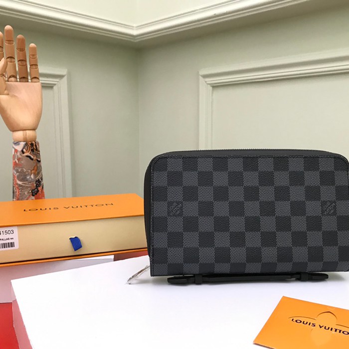 LOUIS VUITTON ジッピー XL ウォレット ダミエ グラフィット メンズ 22×12×4cm