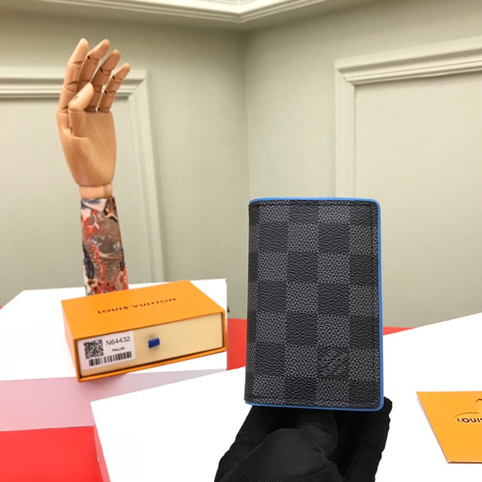 LOUIS VUITTON ポケット オーガナイザー ダミエ グラフィット メンズ 11×7.5cm