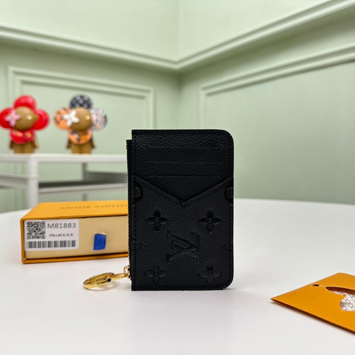 LOUIS VUITTON ロミー カードケース モノグラム アンプラント レザー レディース 12×8×0.8cm