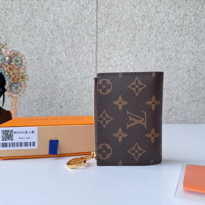 LOUIS VUITTON リサ ウォレット モノグラム キャンバス レディース 9×11.5×1.5cm