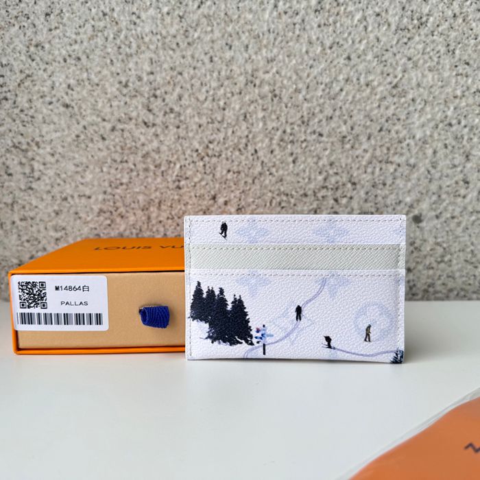 LOUIS VUITTON ダブルカードケース モノグラム キャンバス メンズ 11×7×1.5cm