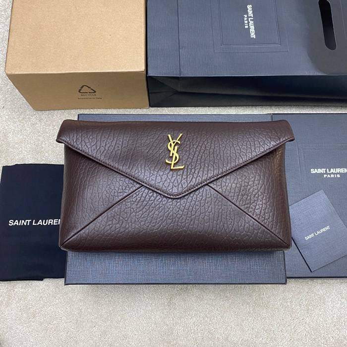 YSL クラッチバッグ ラムスキン レディース 29.5×18×4.5cm