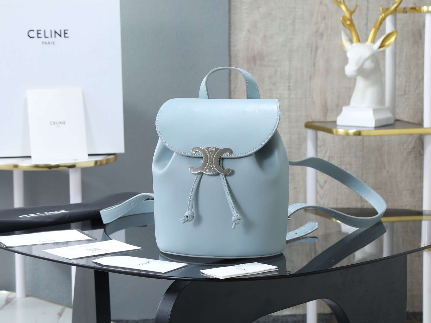 セリーヌ スタイル ボニー リュック カーフスキン サイズ：25×18×13cm