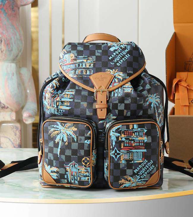 ルイ・ヴィトン スタイル モンソロー カーゴ リュック サイズ：34×40×17cm