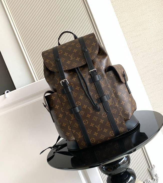 ルイ・ヴィトン スタイル クリストファー ミディアム リュック サイズ：38×44×12.5cm