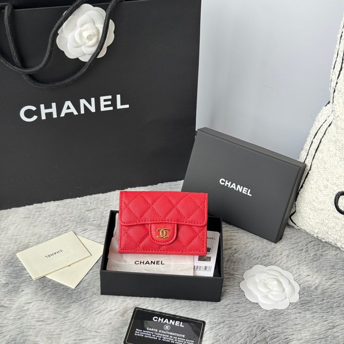 CHANEL AP0230 84401 三つ折り財布 細粒牛皮 サイズ:10.5x7.5cm