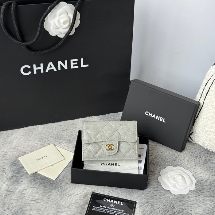 CHANEL AP0230 84401 三つ折り財布 細粒牛皮 サイズ:10.5x7.5cm