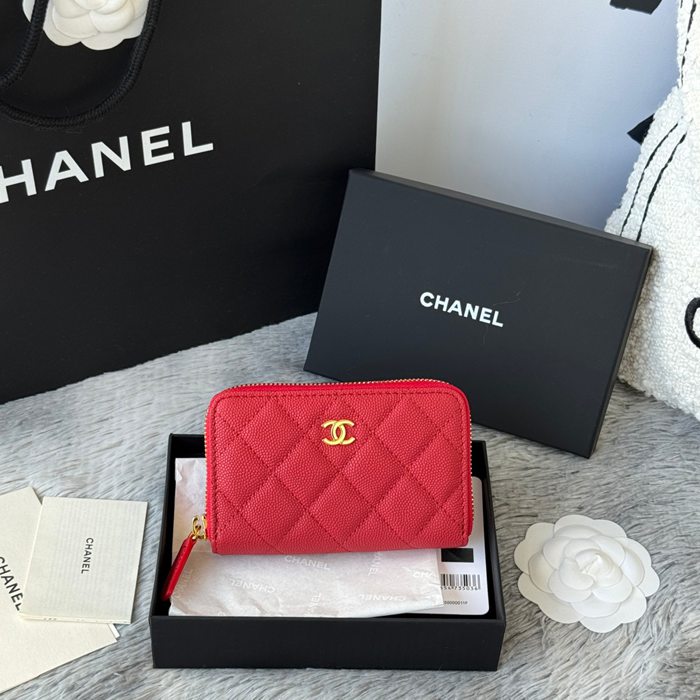 CHANEL 3686 0112 25c ラージジッピー長財布 カヴィア粒革 サイズ:12x8x2cm