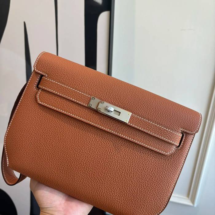 HERMES ケリー デペッシュ 25 クラッチバッグ トゴ革 ショルダーストラップ付き サイズ: