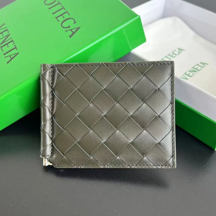 BOTTEGA VENETA BV 592626 新作マネークリップ 編み牛皮 11.5x9x0.5cm サイズ:11.5x9x0.5cm