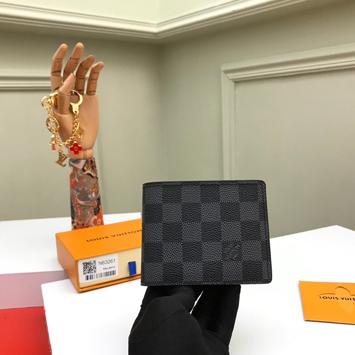 LOUIS VUITTON N63261 スレンダー長財布 ダミエグラファイト サイズ:11.9x9cm