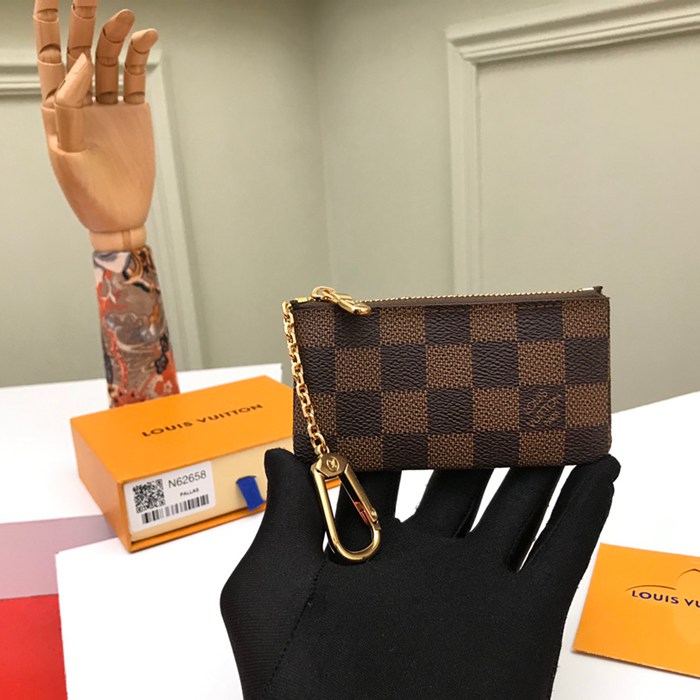 LOUIS VUITTON N62658 コインキーケース ダミエエベン サイズ:12x7cm