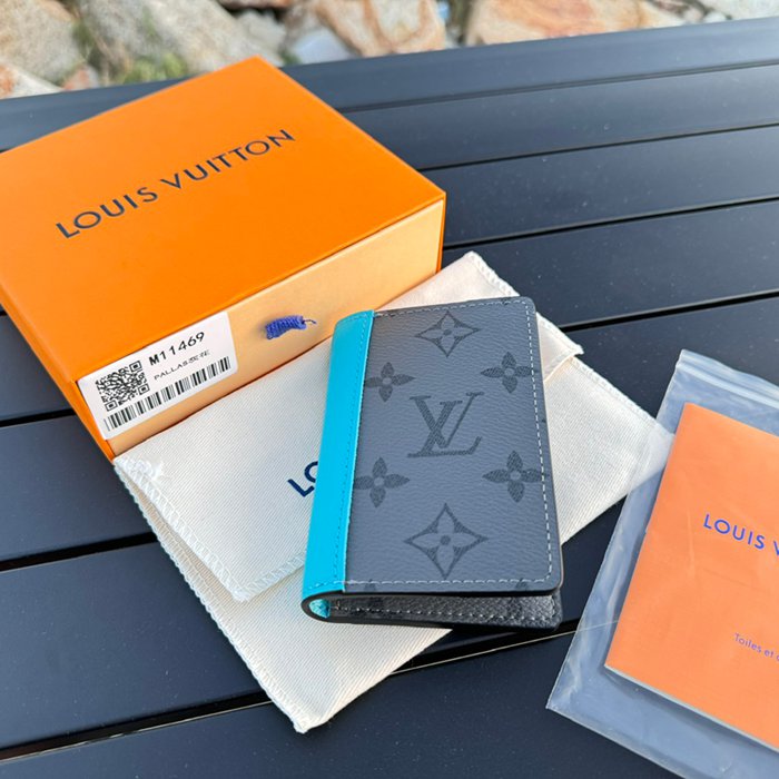 LOUIS VUITTON M11469 ポケットオーガナイザー モノグラムエクリプスリバース サイズ:7.5x11.1cm