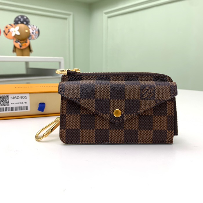LOUIS VUITTON N60405 レクトヴェルソ カードケース ダミエエベン ピンク サイズ:13x9.5x2.5cm