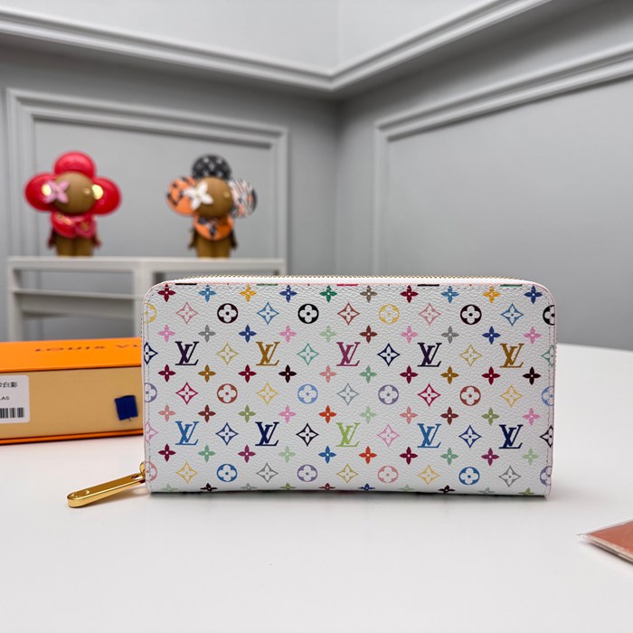 LOUIS VUITTON M13922 長財布 村上隆コラボ ホワイトマルチ サイズ:19x10cm