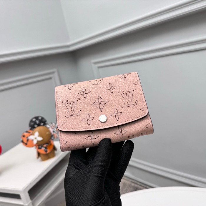 LOUIS VUITTON M82757 イリス短財布 モノグラムレース ピンク サイズ:12x9.5cm