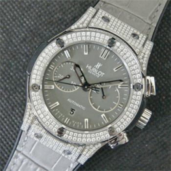 HUBLOT クラシックフュージョン グレー文字盤 30分積算計 実物写真