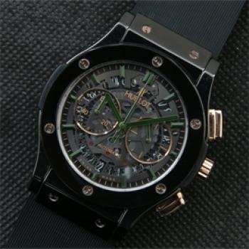 HUBLOT クラシックフュージョン 透明文字盤 日本人創業者