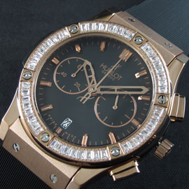 HUBLOT クラシックフュージョン ダイヤモンド付き 14Kゴールド 激安挑戦