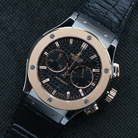 HUBLOT クラシックフュージョン エンボスブラック文字盤 激安ストア