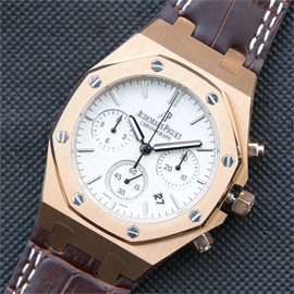 AUDEMARS PIGUET ロイヤルオーク 42mm ピンクゴールド ブラウン革ベルト 先行販売