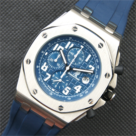 AUDEMARS PIGUET ロイヤルオーク 42mm ブルー文字盤 ラバーベルト 特典付き