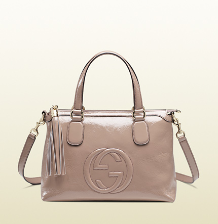 Real Gucci Soho Soft Leather Handle Bag 308362 Pink